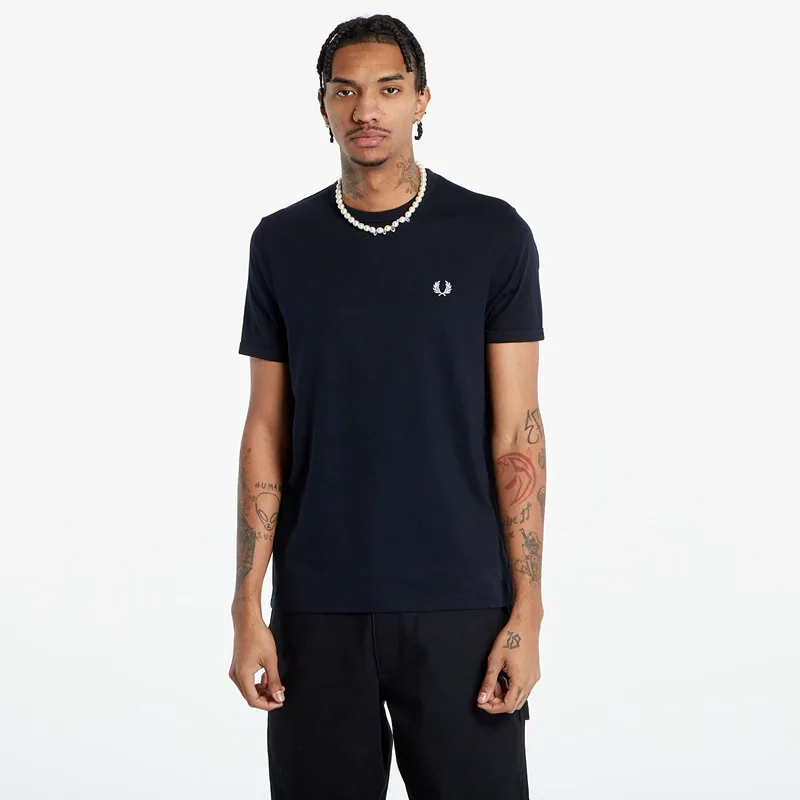 T-shirt FRED PERRY Ringer Tee navy M