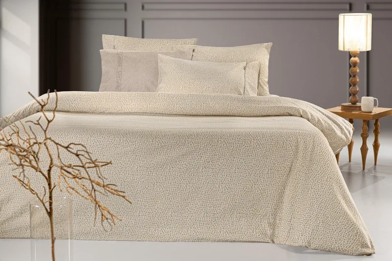 Σετ Σεντόνια Φανελένια Μονά 3 Τεμαχίων Guy Laroche Mira Mocca 170x265
