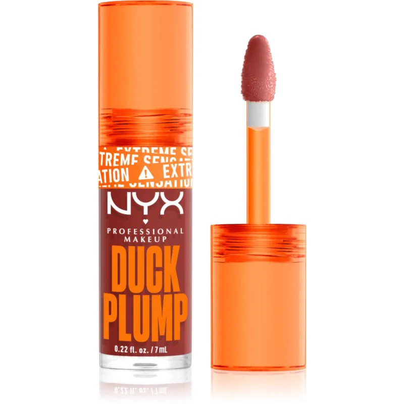 NYX Professional Makeup Duck Plump λιπ γκλος για αύξηση του αποτελέσματος απόχρωση 06 Brick Of Time 7 ml