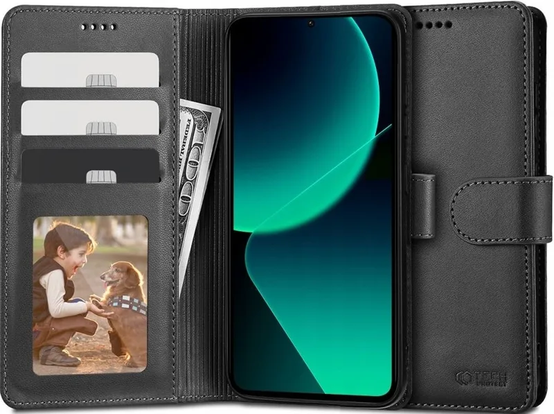 Tech-Protect Wallet - Θήκη Πορτοφόλι Xiaomi 13T / 13T Pro - Black (9319456606416)