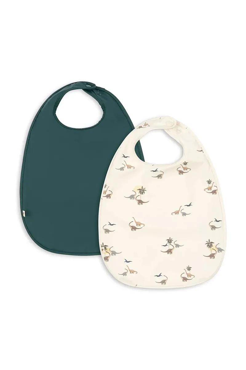 Βρεφική σαλιάρα Konges Sløjd 2 PACK DINNER BIB 2-pack