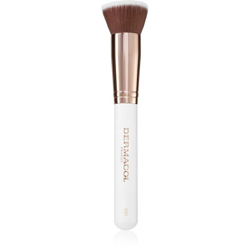 Dermacol Accessories Master Brush by PetraLovelyHair πινέλο για ρευστό μεικ απ D51 Rose Χρυσό 1 τμχ