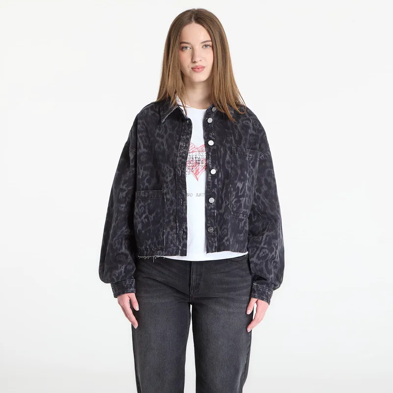 Μπουφάν AllSaints Nicky Denim Shacket Leppo Black L