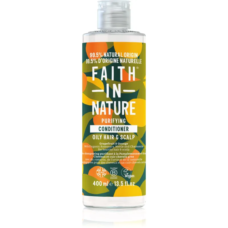 Faith In Nature Grapefruit & Πορτοκαλί φυσικό κοντίσιονερ για κανονικά έως ξηρά μαλλιά 400 ml
