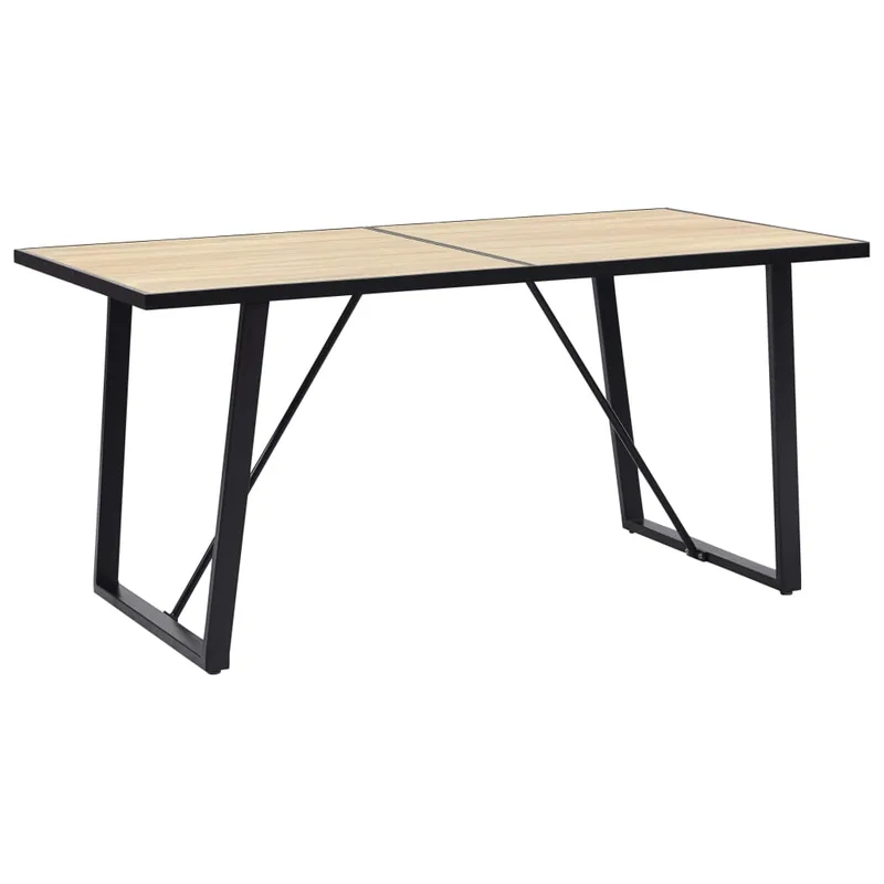 vidaXL Τραπεζαρία Χρώμα Δρυός 160 x 80 x 75 εκ. από MDF