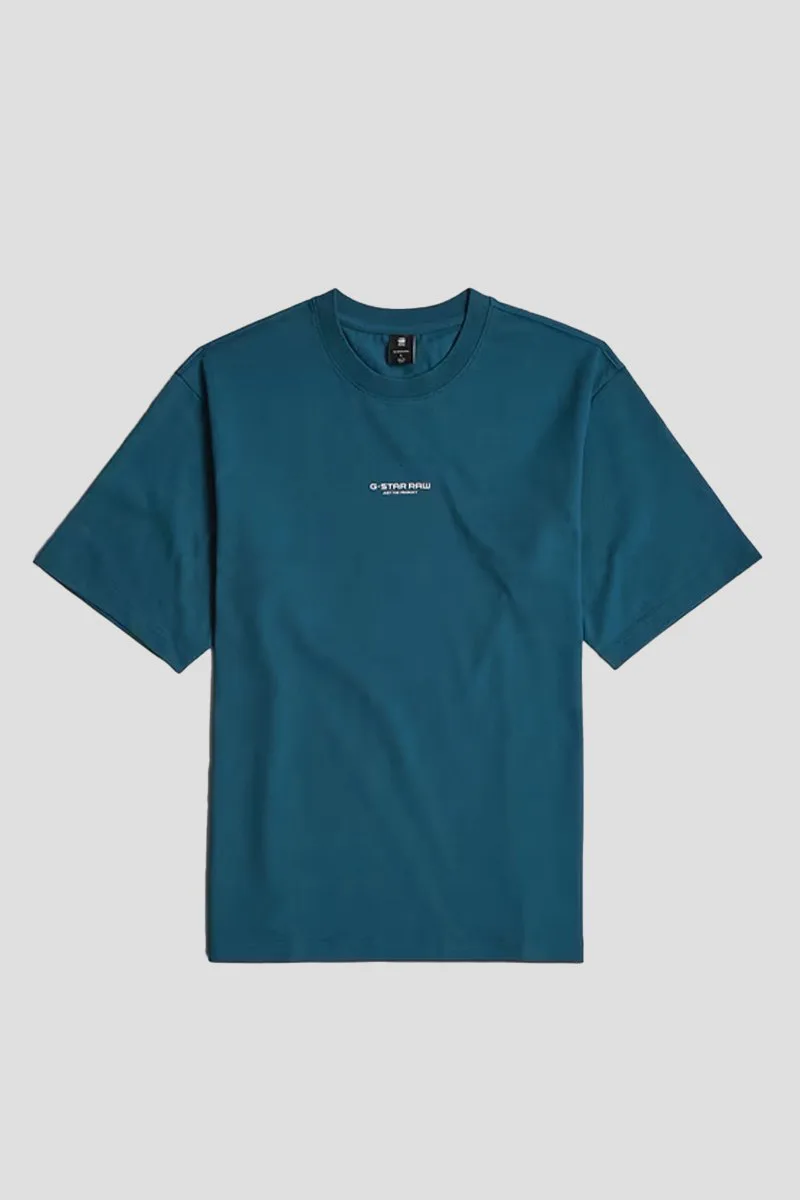 G-STAR Ανδρικό Μπλε Center Chest Boxy T-Shirt