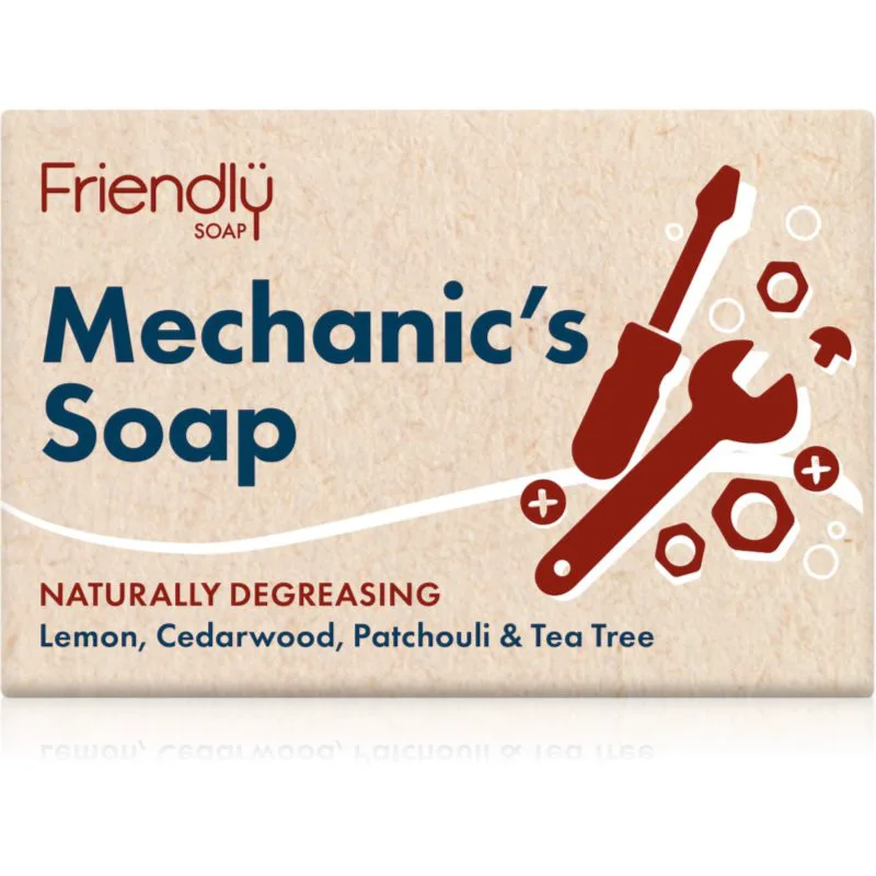 Friendly Soap Mechanic's Bar φυσικό στερεό σαπούνι Για πρόσωπο και σώμα 95 γρ