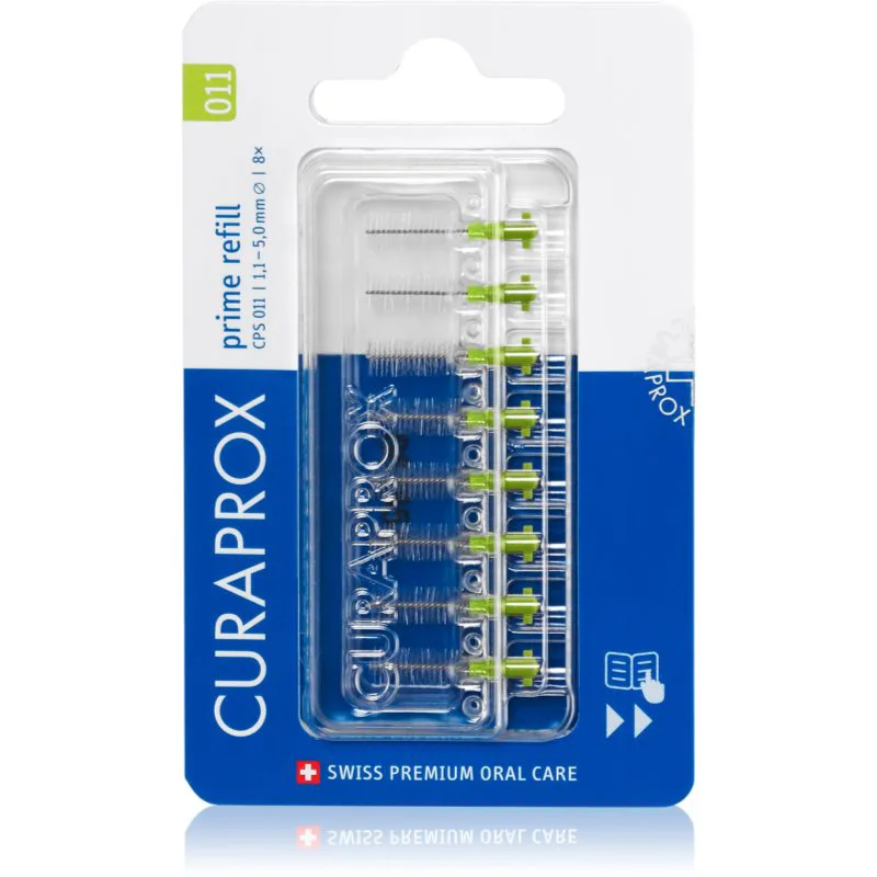Curaprox Prime Refill ανταλλακτικά μεσοδόντια βουρτσάκια σε κυψέλη CPS 011 1,1- 5,0 mm 8 τμχ