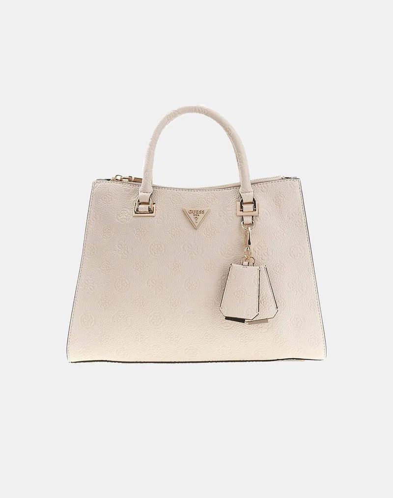 GUESS CRESIDIA II SOCIETY SATCHEL ΤΣΑΝΤΑ ΓΥΝΑΙΚΕΙΟ HWPD9888070-OFL OffWhite