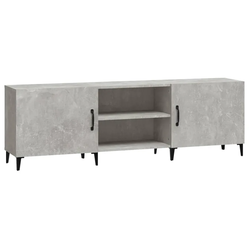 vidaXL Έπιπλο Τηλεόρασης Γκρι Σκυροδέματος 150x30x50 εκ. Επεξ. Ξύλο