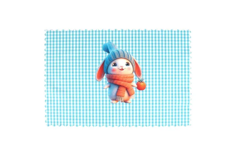 Σουπλά Παιδικό Polyester 35x50εκ. Winter Bunny 39 Σιέλ DimCol (Σετ 6 Τεμάχια) (Ύφασμα: Polyester, Χρώμα: Σιέλ) - DimCol - 31463767021