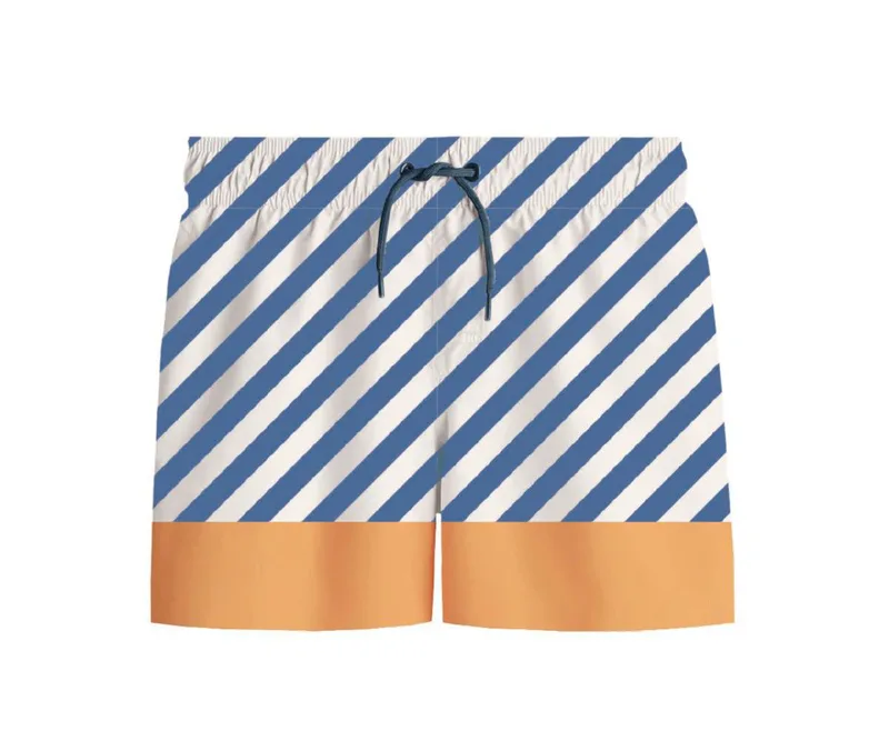 Μαγιό Βερμούδα με Προστασία από τον Ήλιο Stripes Blues&Beyond 2-3 Ετών - Monnëka