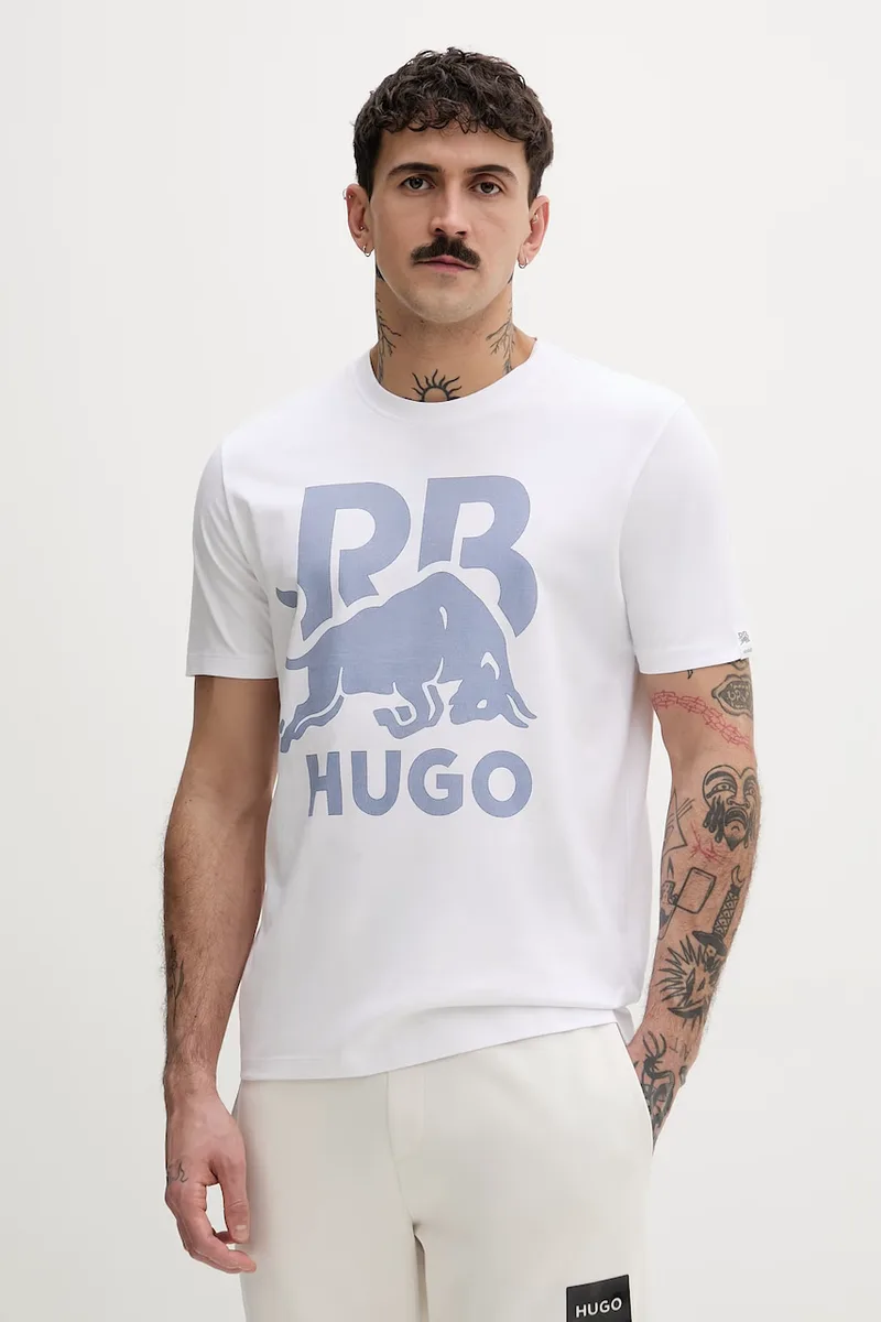 HUGO T-shirt ανδρικό βαμβακερό Dlix_RB