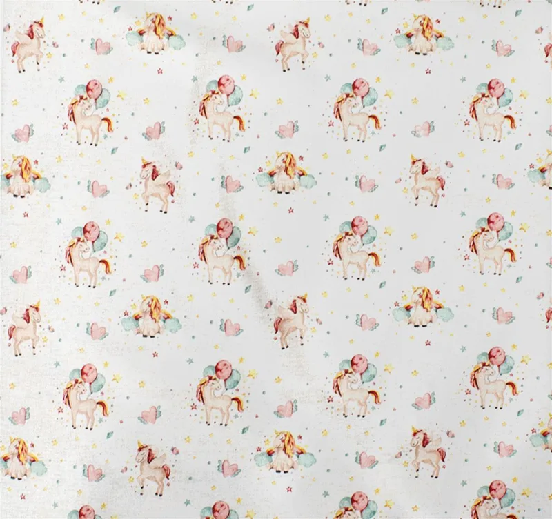 Πάνα Χασές Bebe Βαμβακερή 80x80εκ. Unicorn 209 White-Salmon Dimcol