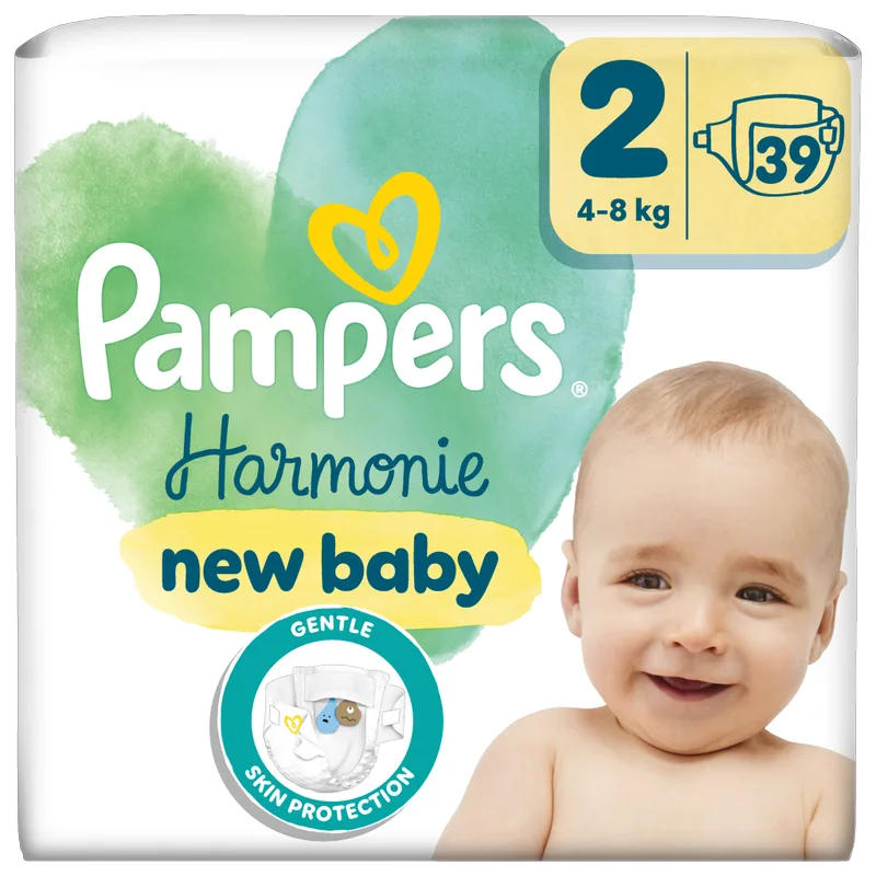Πάνες Pampers Harmonie Value Pack Νο2 (4-8kg) 39τεμ