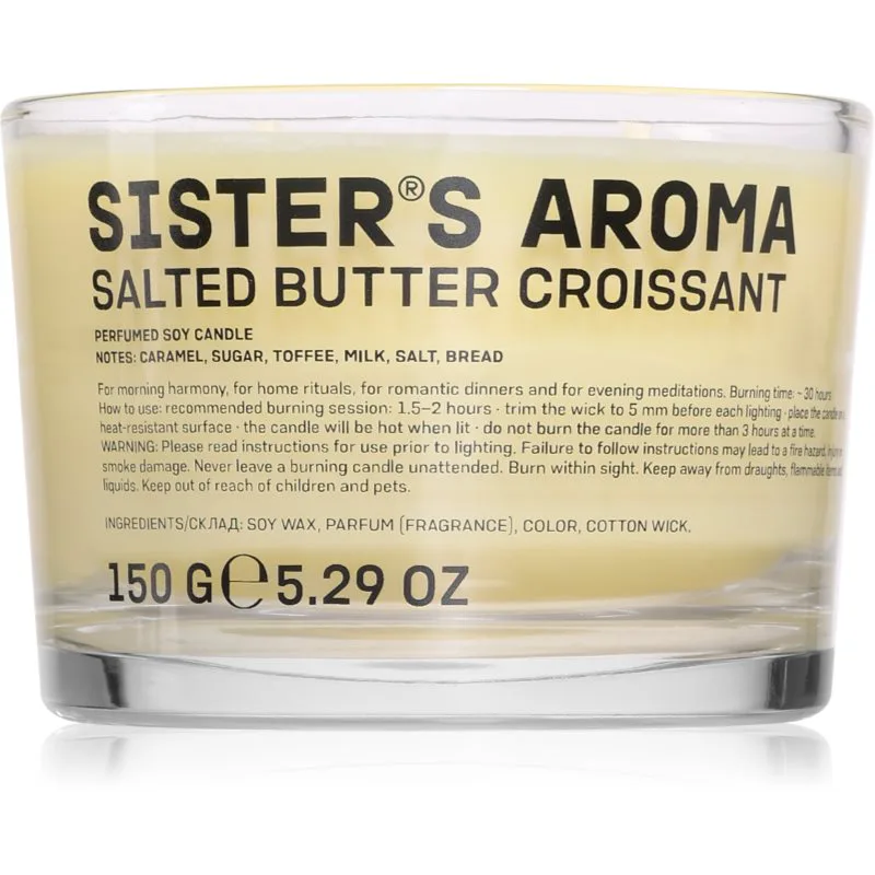 Sister's Aroma Salted Butter Croissant αρωματικό κερί 150 γρ
