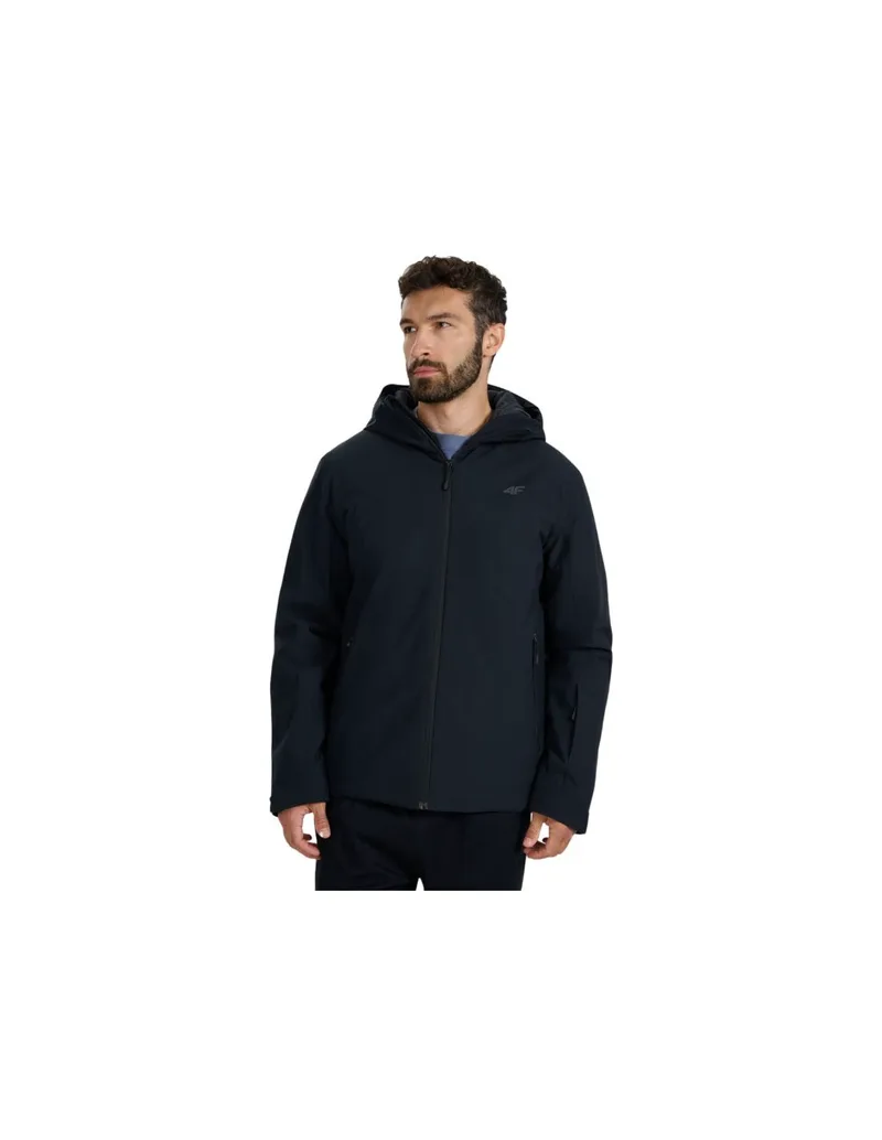 Men's ski jacket 4F M0787 deep black 4FWAW25TTJAM0787 20S