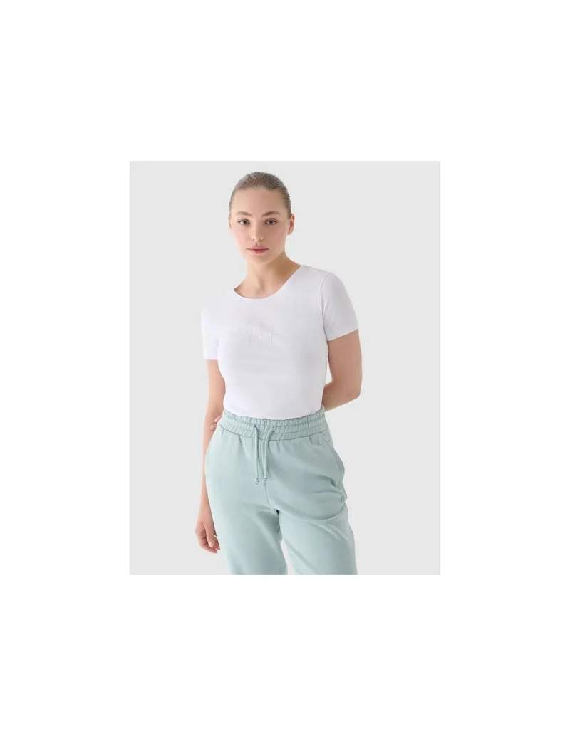Slim Tshirt with print for women 4F 4FWMM00TTSHF184610S
