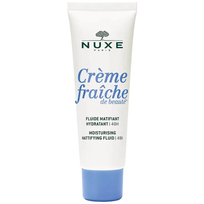 Nuxe Creme Fraiche de Beaute 48H Moisturising Mattifying Fluid Λεπτόρρευστη Κρέμα Προσώπου 48ωρης Ενυδάτωσης με Ματ Αποτέλεσμα για Μεικτή Επιδερμίδα 50ml