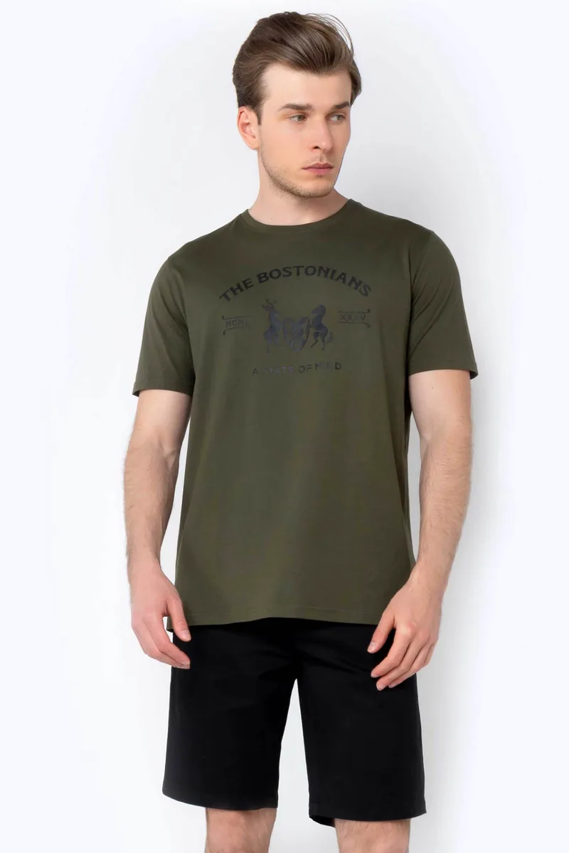 The Bostonians ανδρική chino βερμούδα Regular Fit - EN202401 Μαύρο