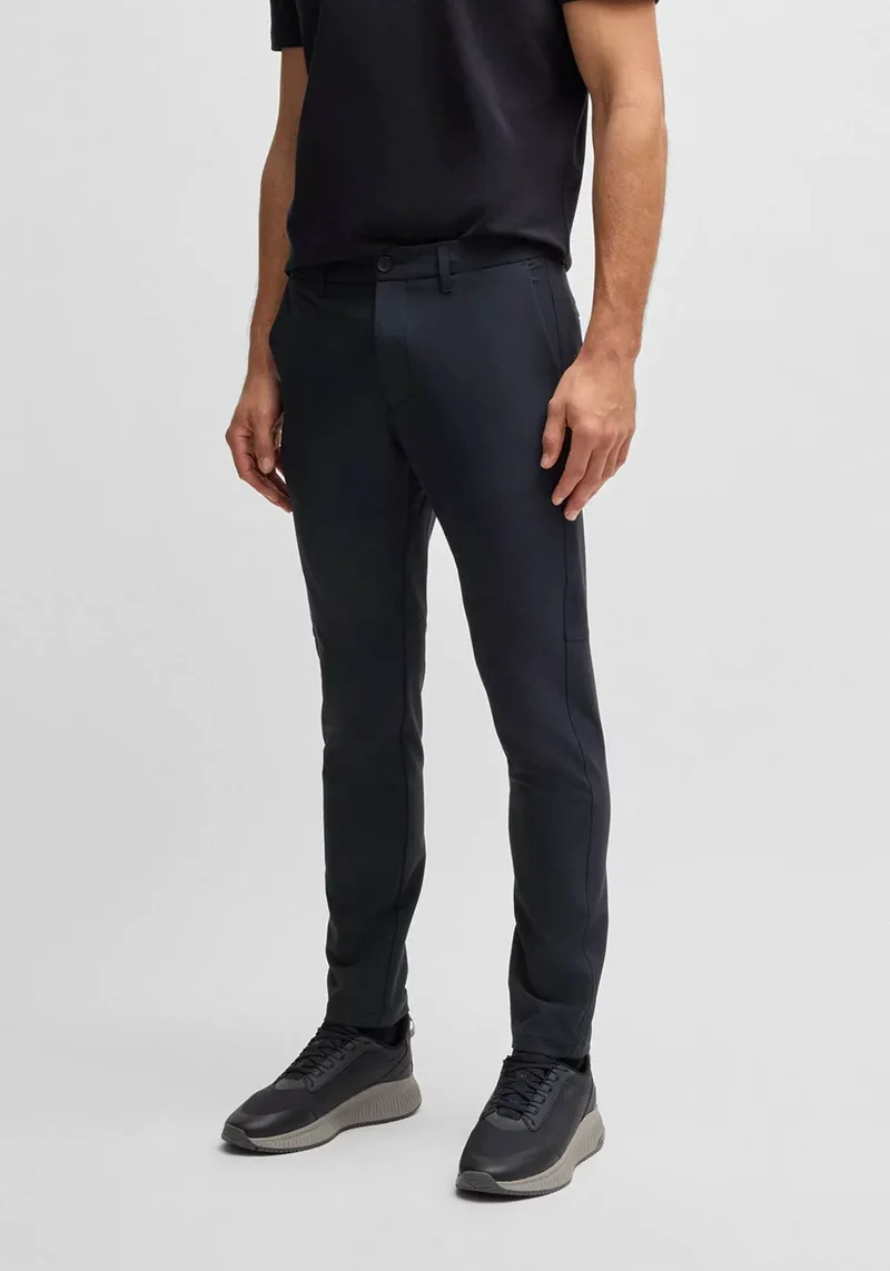 BOSS Υφασμάτινο Παντελόνι Commuter - 50534303 402 Dark Blue