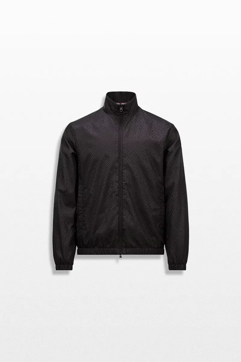 MONCLER Ανδρικό Μαύρο Vanoise Monogram Jacquard Windbreaker