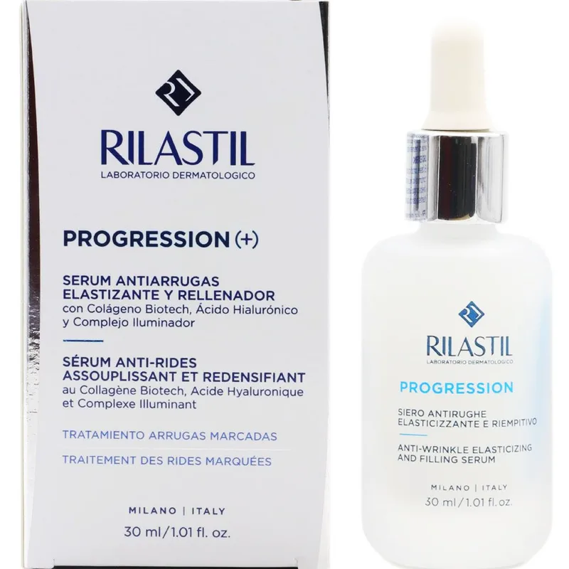 Rilastil Progression (+) Anti-Wrinkle Elasticizing & Filling Serum Αντιρυτιδικός Ορός για Ελαστικότητα & Λάμψη 30ml