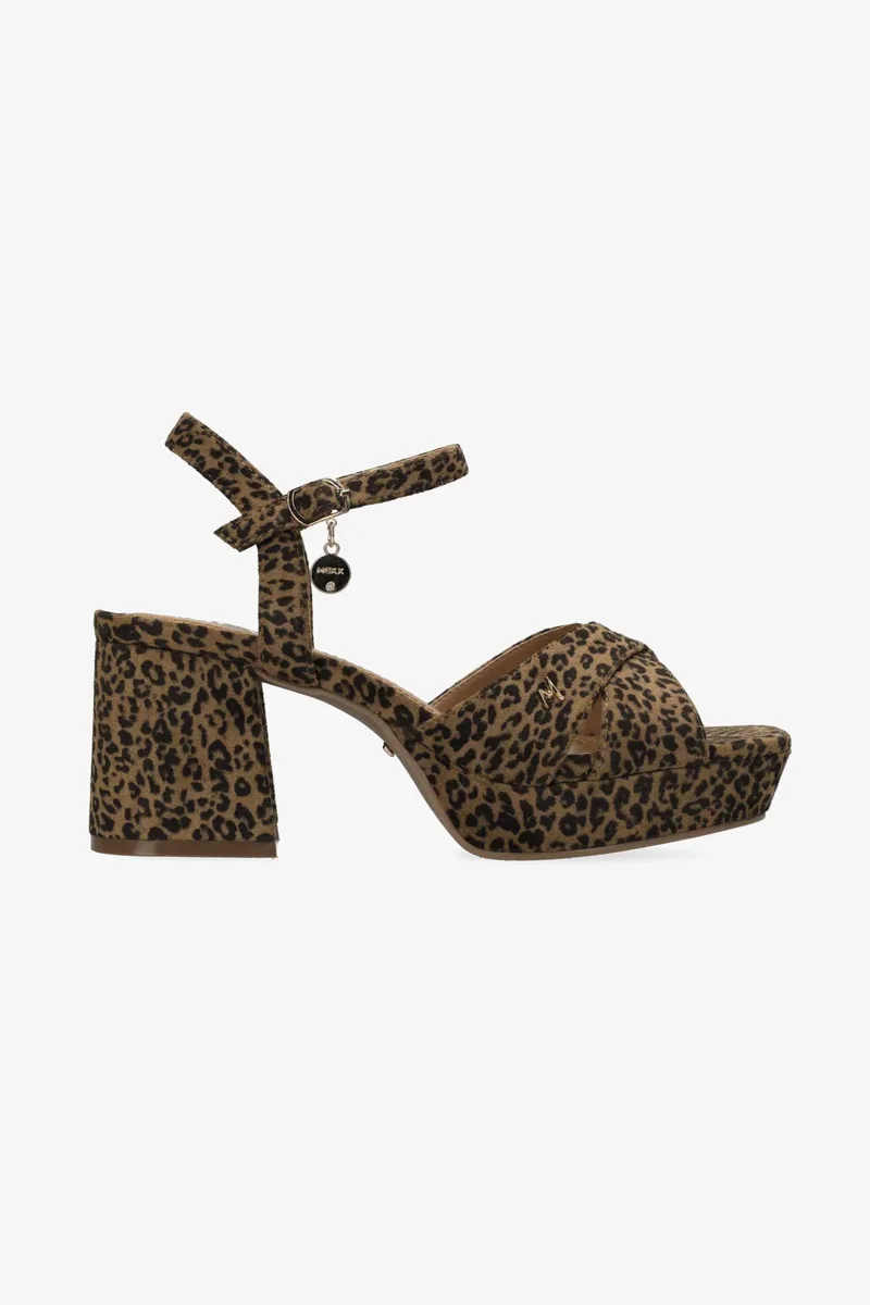 Mexx γυναικεία πέδιλα animal print "Nalina Nicky" - MI001602961W-02 Μπεζ