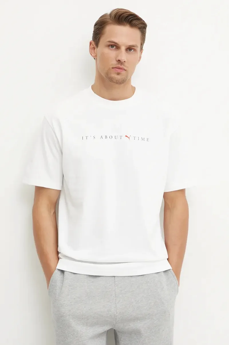 Βαμβακερό μπλουζάκι Puma MMQ Graphic Tee