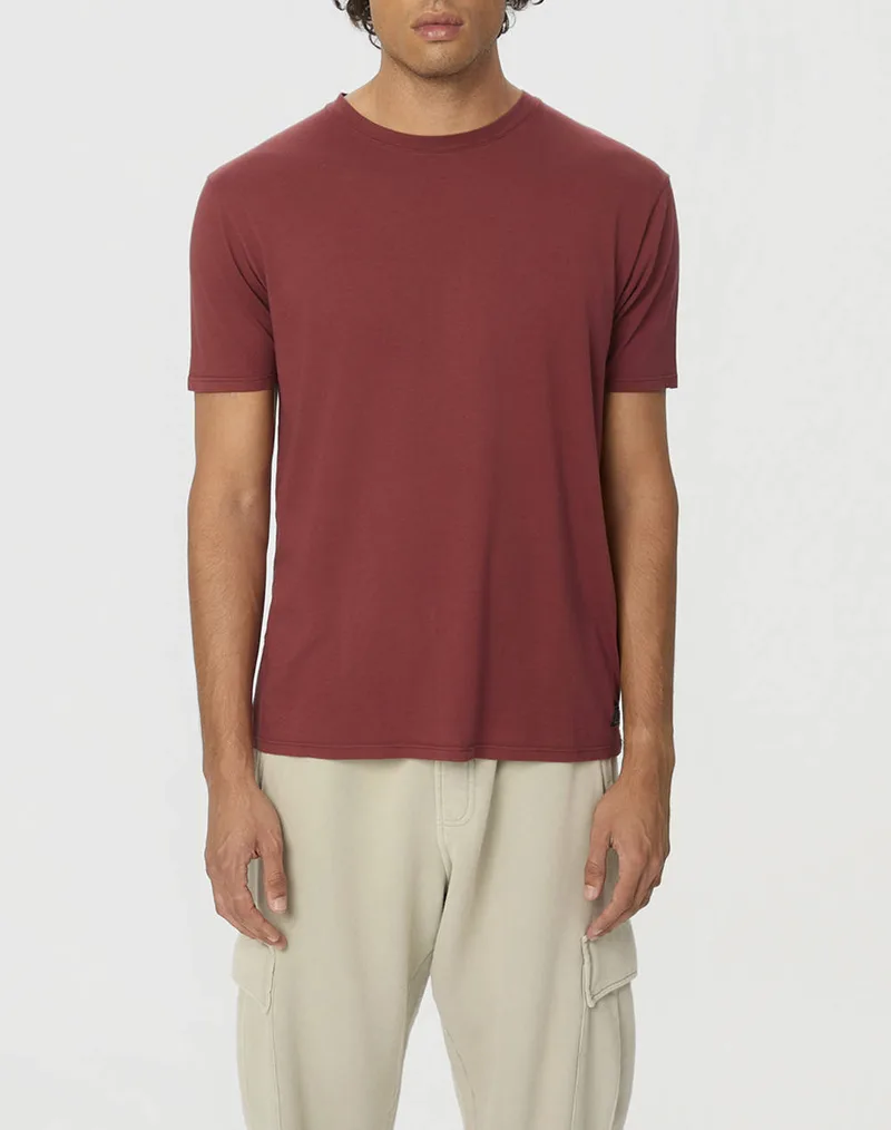 DIRTY LAUNDRY RELAXED ROUNDNECK T-SHIRT DLMT000595-CHERRY RedWine