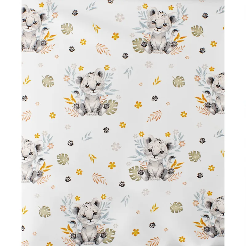 Σεντόνι Λίκνου 80x110 Dimcol Lion Cub 531 Grey