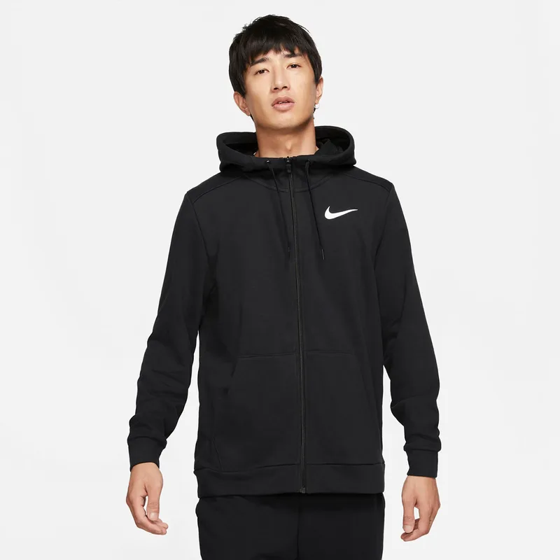 NIKE DRI-FIT FULL-ZIP TRAINING HOODIE ΜΑΥΡΟ