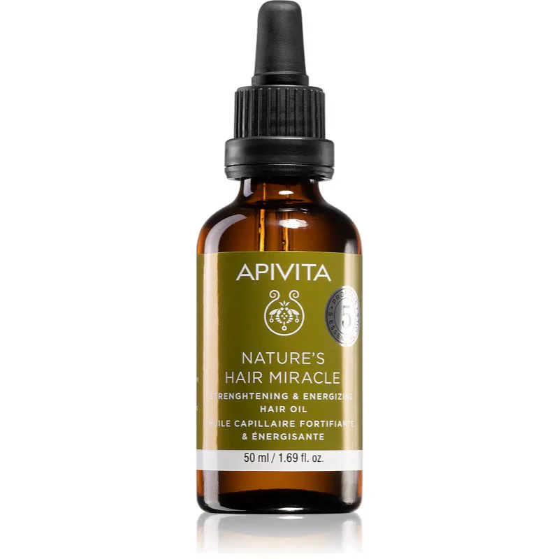 Apivita Nature's Hair Miracle Strengthening Hair Oil λάδι για την ενίσχυση μαλλιών 50 ml