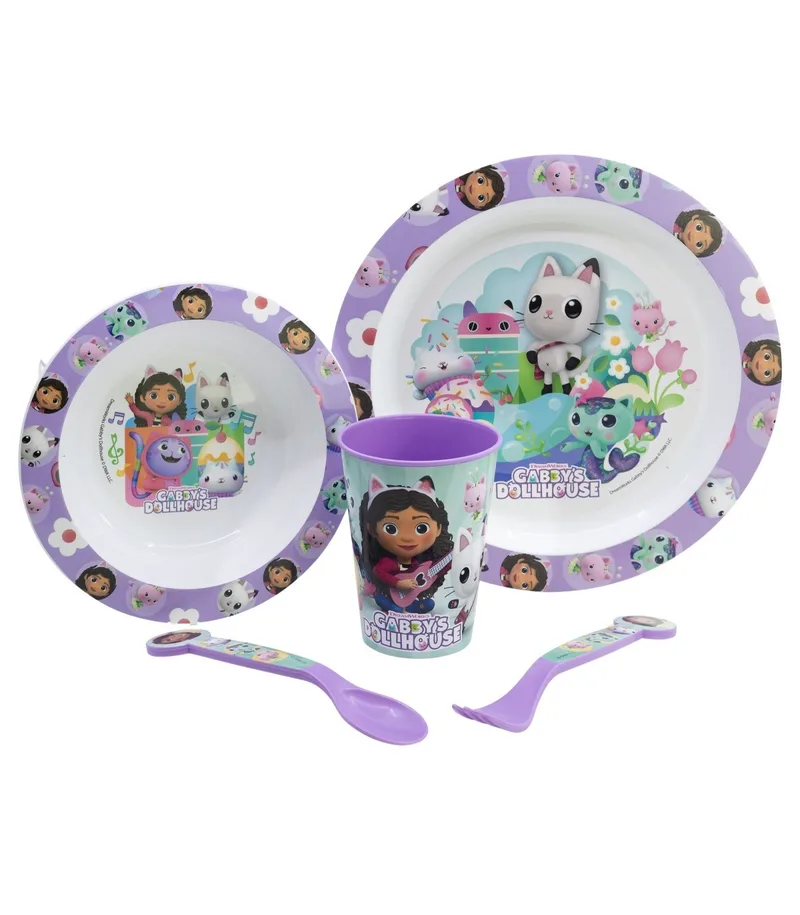 Παιδικό Σετ Φαγητού 5 Τεμαχίων Gabbys Dollhouse