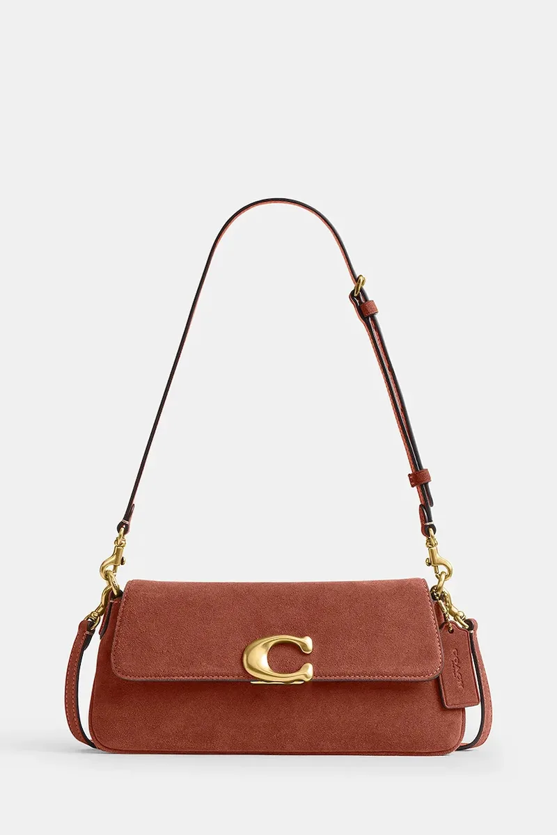 Coach Γυναικεία τσάντα χιαστί από δέρμα σουέτ Suade Jet Shoulder Bag