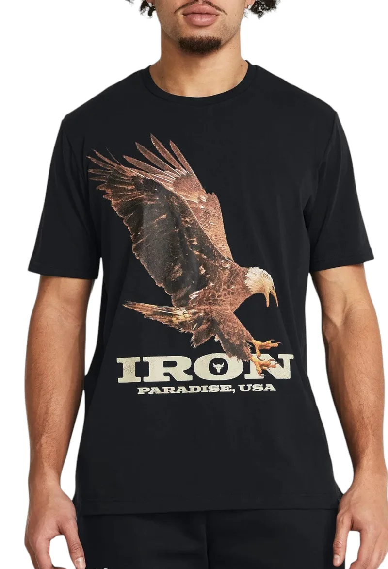 Μπλούζα Κοντομάνικη Under Armour Project Rock Eagle Graphic 1383224-001 Ανδρικό