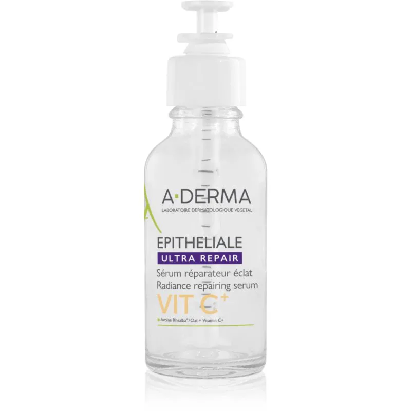 A-Derma Epitheliale Ultra Repair VIT C+ Radiance Repairing Serum αναγεννητικός ορός για φωτεινότητα με βιταμίνη C 30 ml