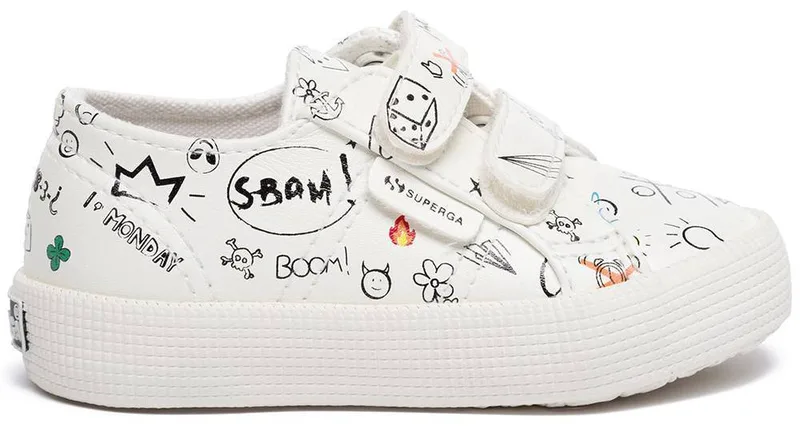 ΠΑΠΟΥΤΣΙ SUPERGA SCRIBBLES S111U2W ΛΕΥΚΟ (EU:27)