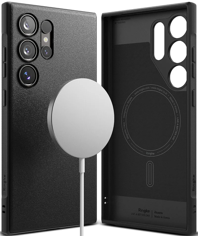 Θήκη Σιλικόνης MagSafe - Samsung Galaxy S24 Ultra - Ringke Onyx Magnetic - Black (8809961783944)