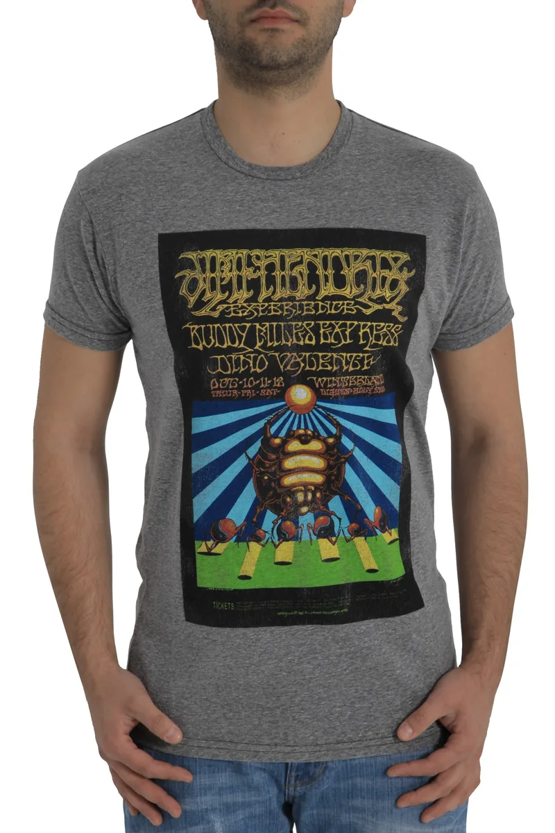 Μπλούζα Κοντομάνικη Retro Brand Jimi Hendrix RB120-anthracite Ανδρικό