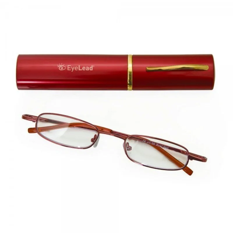 Eyelead Pocket Γυαλιά Διαβάσματος Τσέπης Κόκκινα, με Μεταλλικό Σκελετό - 3,00