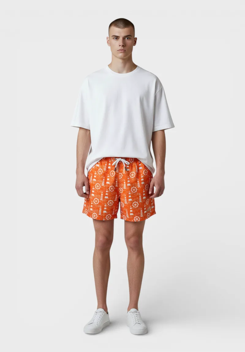 Suyutti Tropic Flow Ανδρική Μαγιό Βερμούδα Y2530-09-Πορτοκαλί