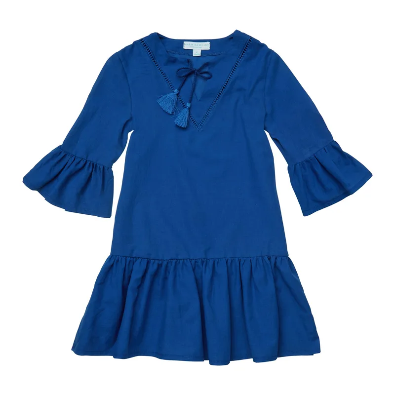 GIRL'S KAFTAN DRESS BLUE