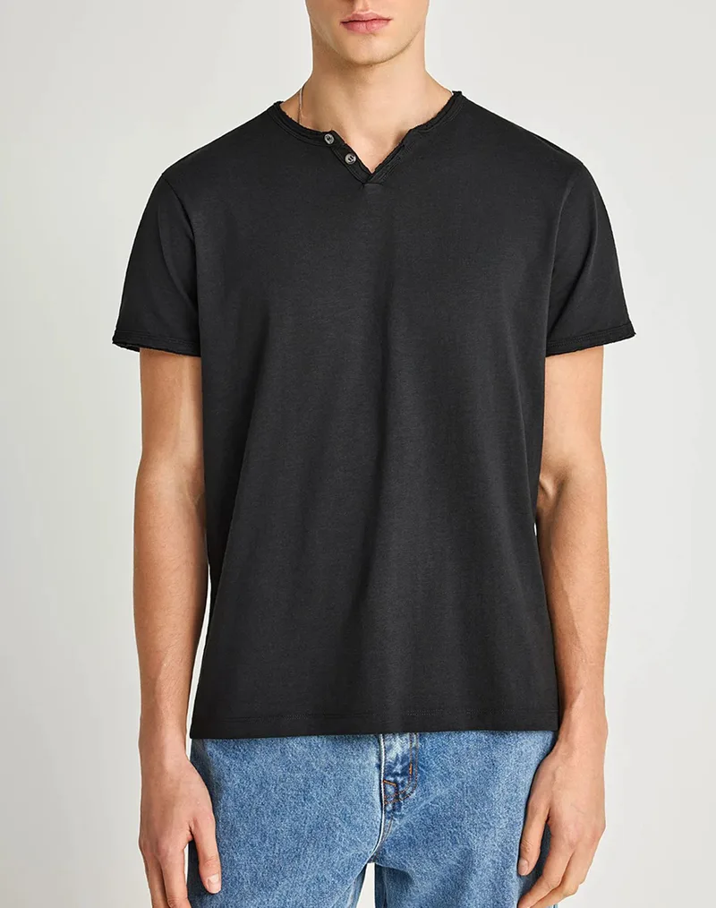 FUNKY BUDDHA T-Shirts FBM013-004-04-BLACK Black