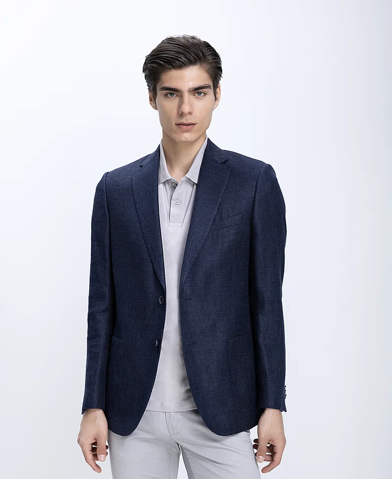 Kaiserhoff Ανδρικό Σακάκι Linen Blend Modern Fit