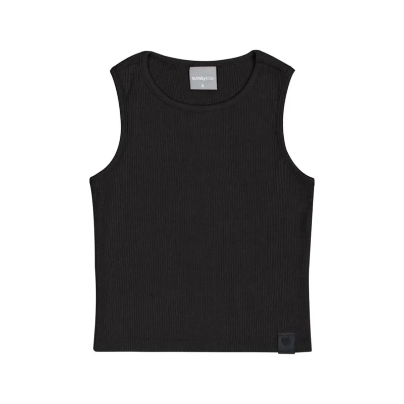 Μπλούζα μακό ριμπ κορίτσι Quimby Kids-0807-34005-Black