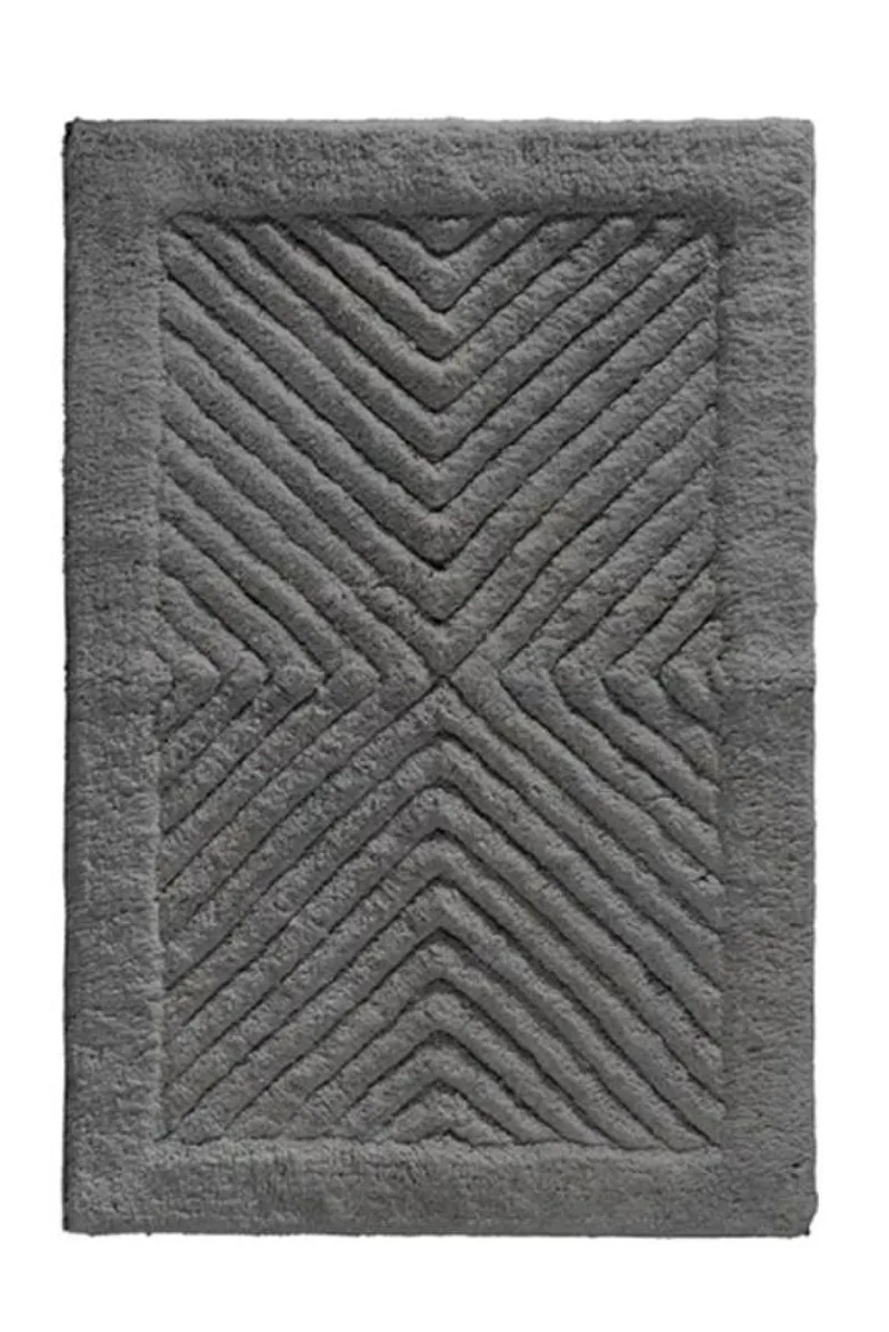 Χαλακι Μπανιου Βαμβακερο Mozaik Titanium Guy Laroche 85Cm 85x55x0cm Μονόχρωμο