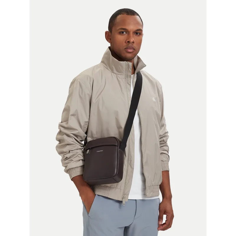 Τσαντάκι Calvin Klein Raised Reporter LV04D3160G Καφέ