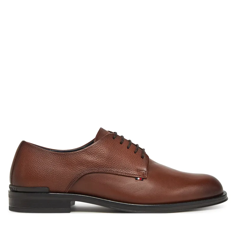 Κλειστά παπούτσια Tommy Hilfiger Core Hilfiger Leather Shoe FM0FM05375 Καφέ