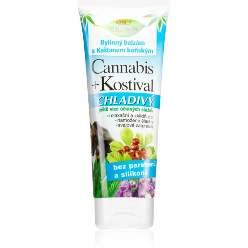 Bione Cosmetics Cannabis Comfrey δροσερό βάλσαμο για μύες, αρθρώσεις και τένοντες 200 ml